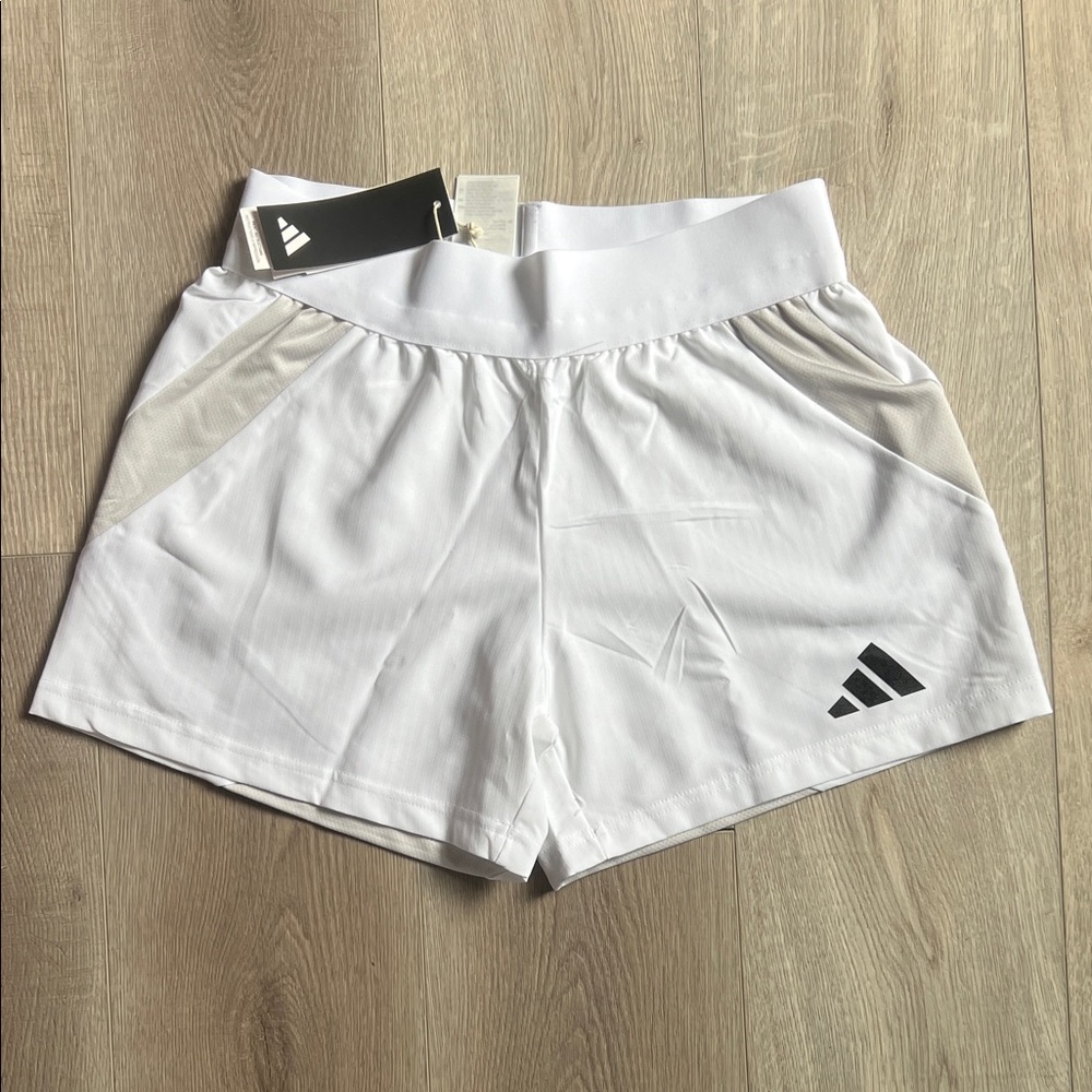NWT Adidas Women's White Athletic Soccer Shorts Size S Sports Performance